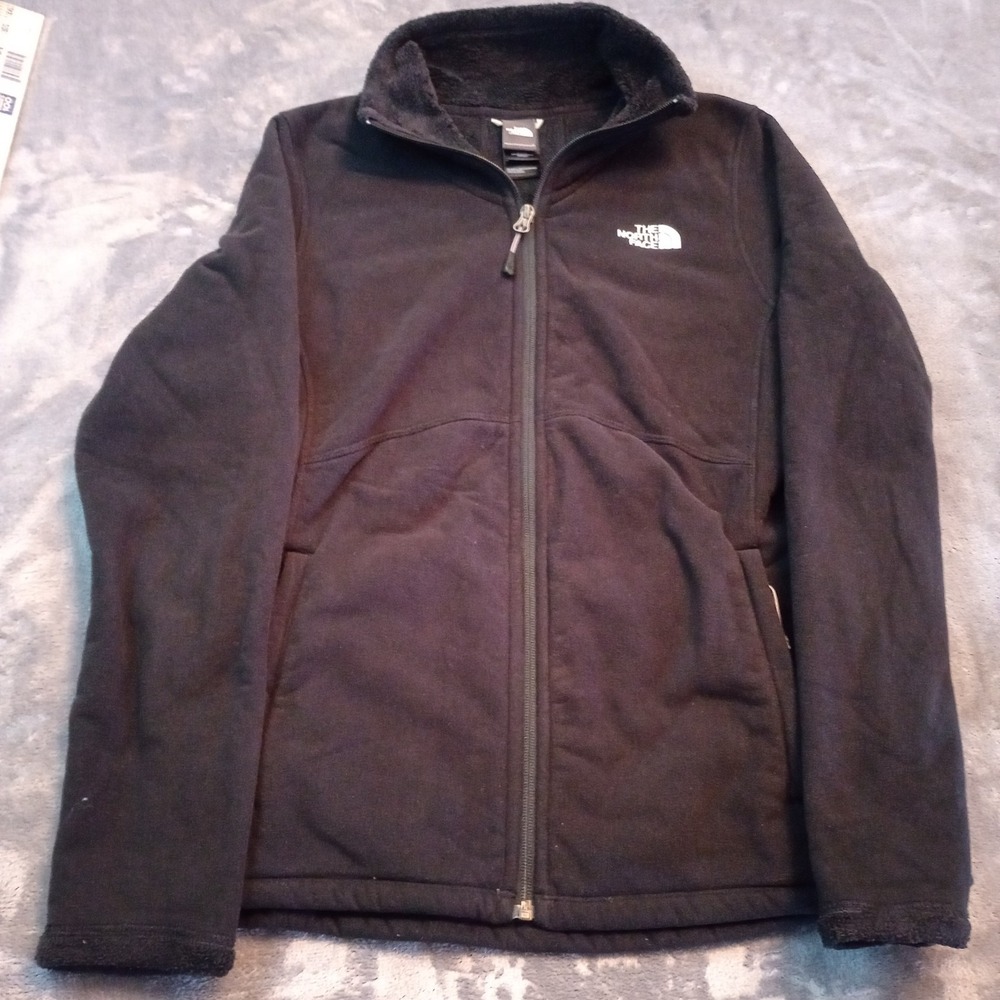 The North Face Womens M ‎ Morning Glory Full Zip Black Lightweight Fleece Jacket